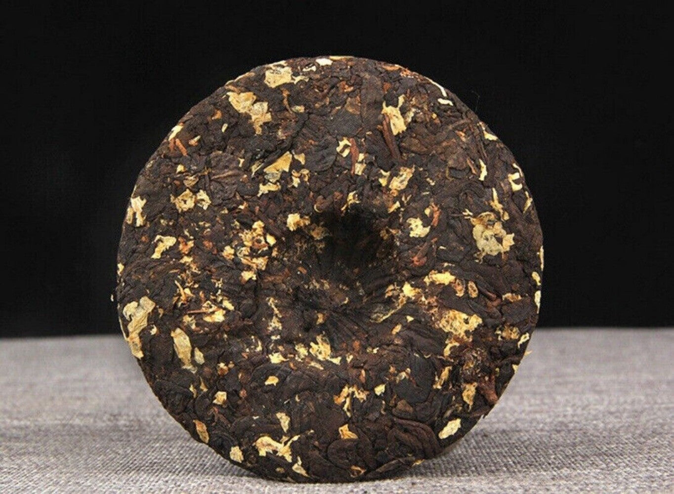 Jasmine Ripe Pu-erh Tea Cake 100g Premium Flower Infused Aged Chinese Puerh