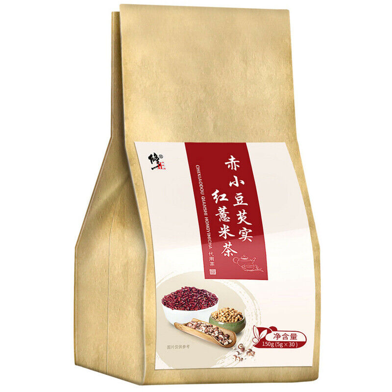 HelloYoung 5g*30 Bags  Red Beans Barley Herbal Tea Chixiaodou Hongdou Yimi Qianshi Secondary image