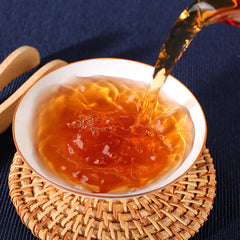 HelloYoung 208g Hunan Anhua black tea authentic golden flower hand-built por brick tea