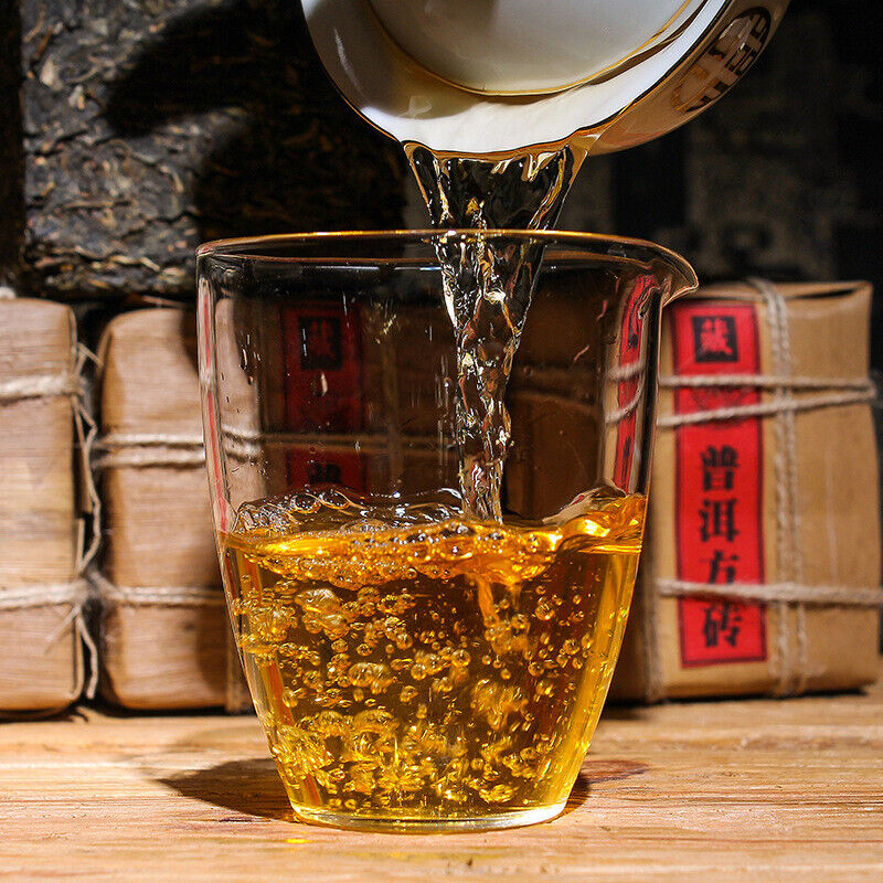 HelloYoung Natural Yunnan Pu'er Raw Tea Brick 500g Pu'er Raw Tea Brick Healthy Drink