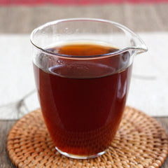 HelloYoung 200g Golden Hao Pu'er Tea Yunnan Menghai Ripe Black Tea Cake Tea Brown Mountain