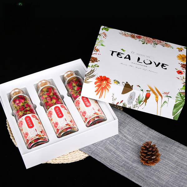 HelloYoung 150G Rose tea, osmanthus box, flower fruit tea, gift box, flower tea
