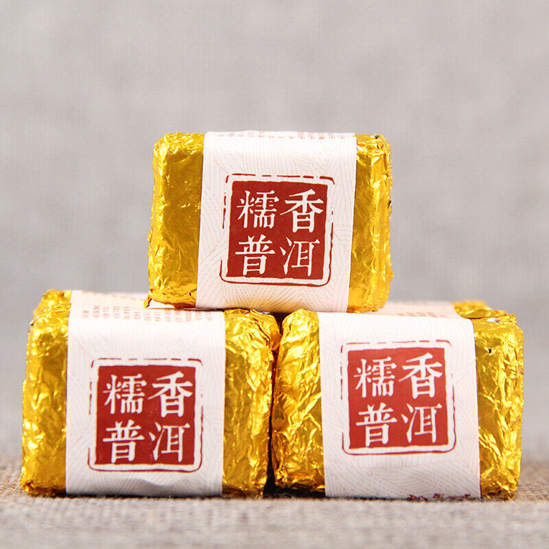 500g Handmade Glutinous Fragrant Pu-Erh Ripe Tea Small Square Pu-erh Tea Brick