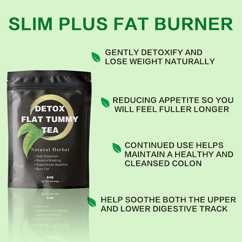Detox Flat Tummy Tea Bag Natural Organic Herbal Skinny Diet Belly Slimming Tea Secondary image