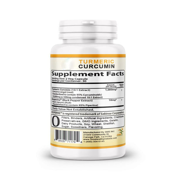 TUMERIC 3000 Mg DAILY TURMERIC MAX Potency CURCUMIN 95% PILLS With Black Pepper
