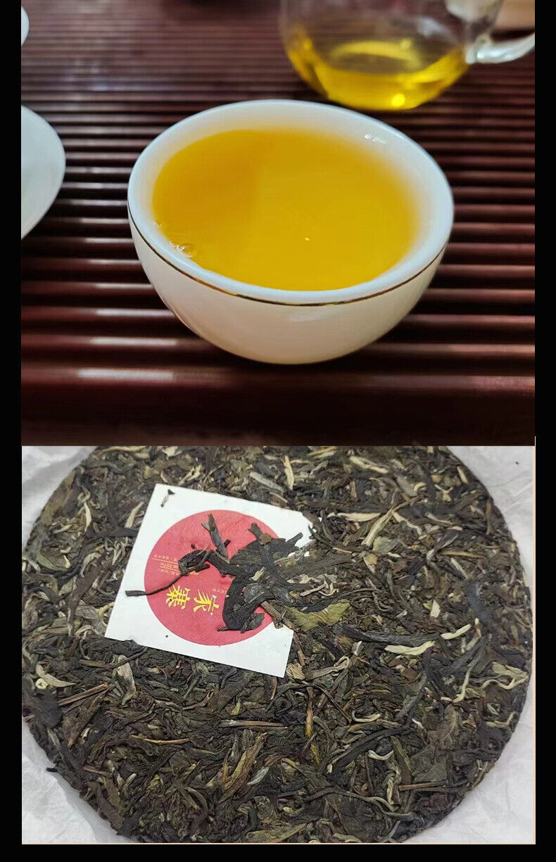 HelloYoung Yunnan Pu'er Tea Dingjiazhai Ancient First Spring Pu'er Raw Tea 357g Cake Tea