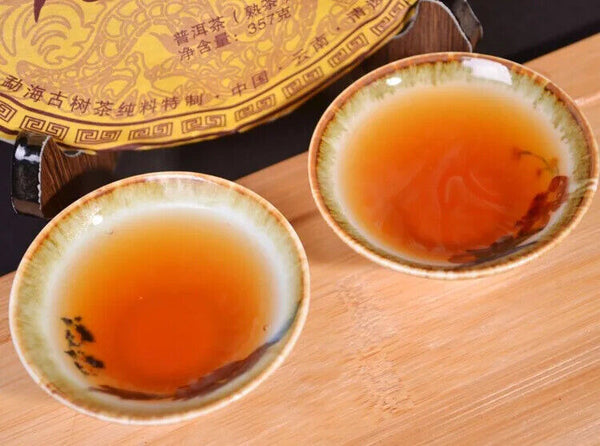 HelloYoung New Cooked Pu'er tea Pu'er tea ancient sweet dark red Pu'er tea 357g