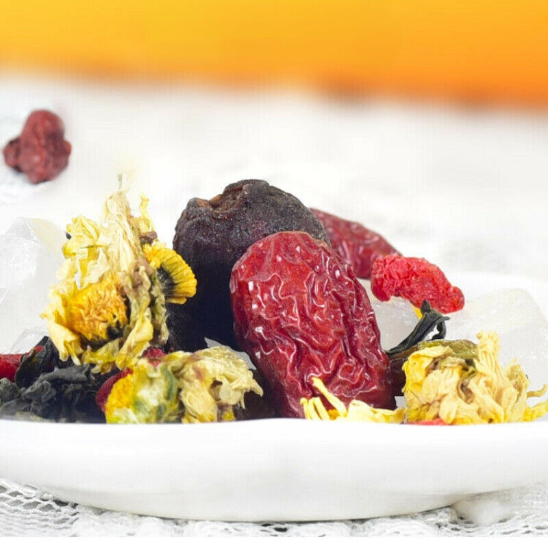 HelloYoung Tianfumingcha Chrysanthemum Heanlty Herbal Tea 天福茗茶八宝菊花茶 枸杞银耳桂圆红枣茶 花草茶组合茶饮200g Main image