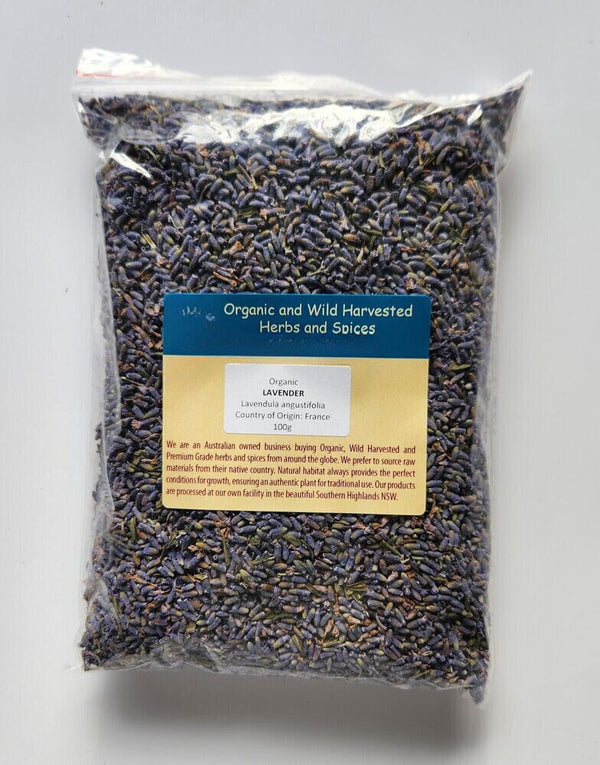 TISANE BIO LAVANDE 100g Fleur Lavendula angustifolia Herbe Séchée