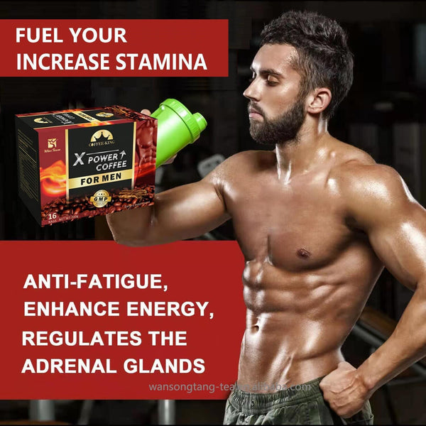 Man X-power Coffee Custom Maca Organic Herbal Instant Black Coffee 200g