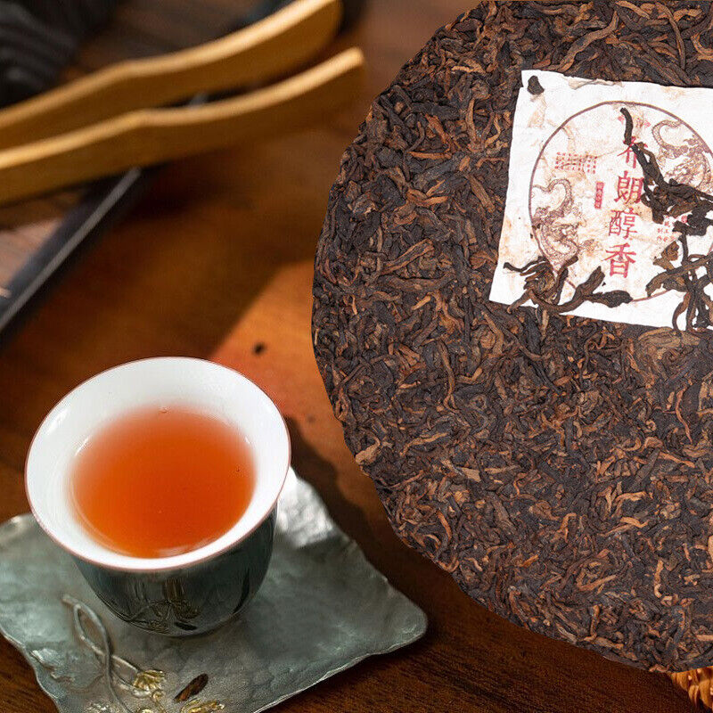HelloYoung Brown Pu'er Tea Cake Palace Pu'er Raw Tea 357g Pu'er Tea Cake Main image