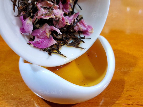 HelloYoung New Rose Tea Jiuqu Red Plum Longjing Heavy Rose Tea High Mountain Tea 10g