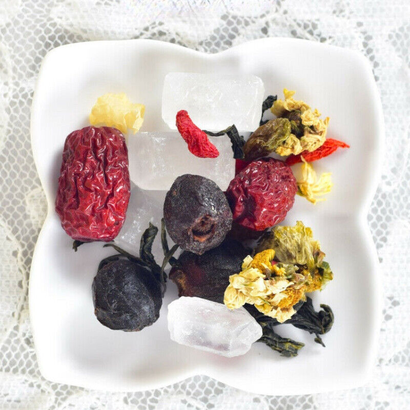 HelloYoung Tianfumingcha Chrysanthemum Heanlty Herbal Tea 天福茗茶八宝菊花茶 枸杞银耳桂圆红枣茶 花草茶组合茶饮200g Main image