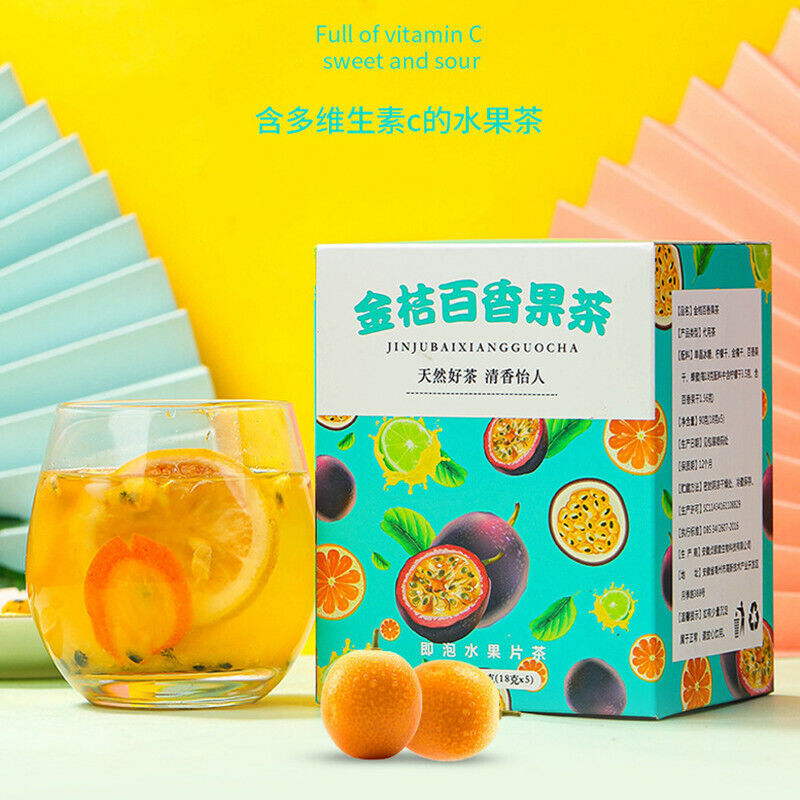 HelloYoung China Vitamin C Lemon Passion Fruit Instant Fruit Tea Kumquat-Passion Fruit Tea