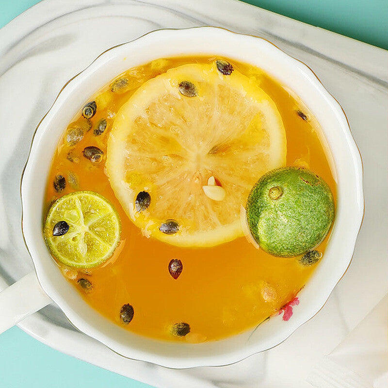 Green Tangerine Lemon Passion Fruit Tea Summer Cold Brew Fruit Tea