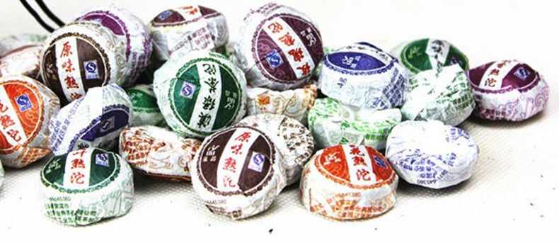 50g 10 Stücke Pu-erh Tee erstklassig Roh Gekocht Puerh Tuocha Abnehmen Puer Tee