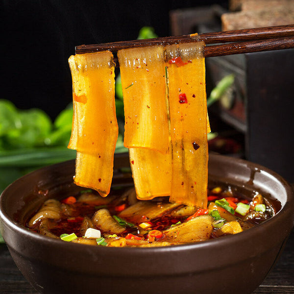 HelloYoung Potato Noodles Without Non-halal Ingredient Sichuan Steamboat Noodles Flat 240g