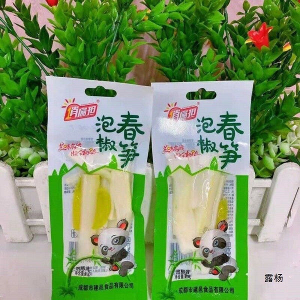 Qiao Biandan 32g Pickled Bamboo Shoots Spicy Snack Instant Crisp Treat