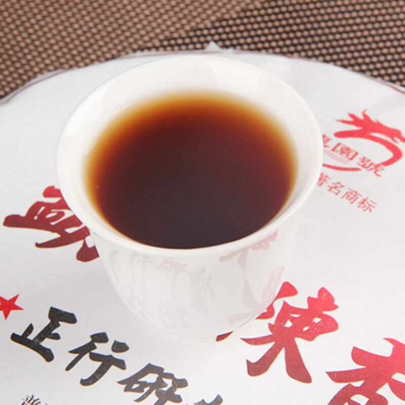 HelloYoung Organic Pu'er Tea Black Tea Top-grade Cooked Tea Menghai Big Tree 380g 勐海陈香