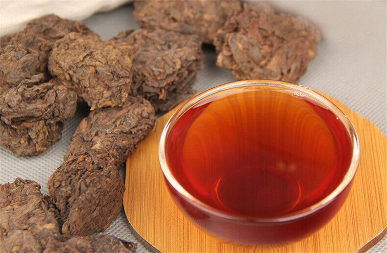 HelloYoung Chinese Pu Erh Tea Organic Black Tea Ripe Puer Tuocha Herbal Healthy Drink 200g