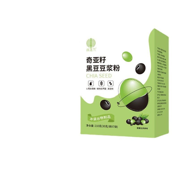 Chia Seed Black Bean soybean milk Meal Substitute Instant Food 210g