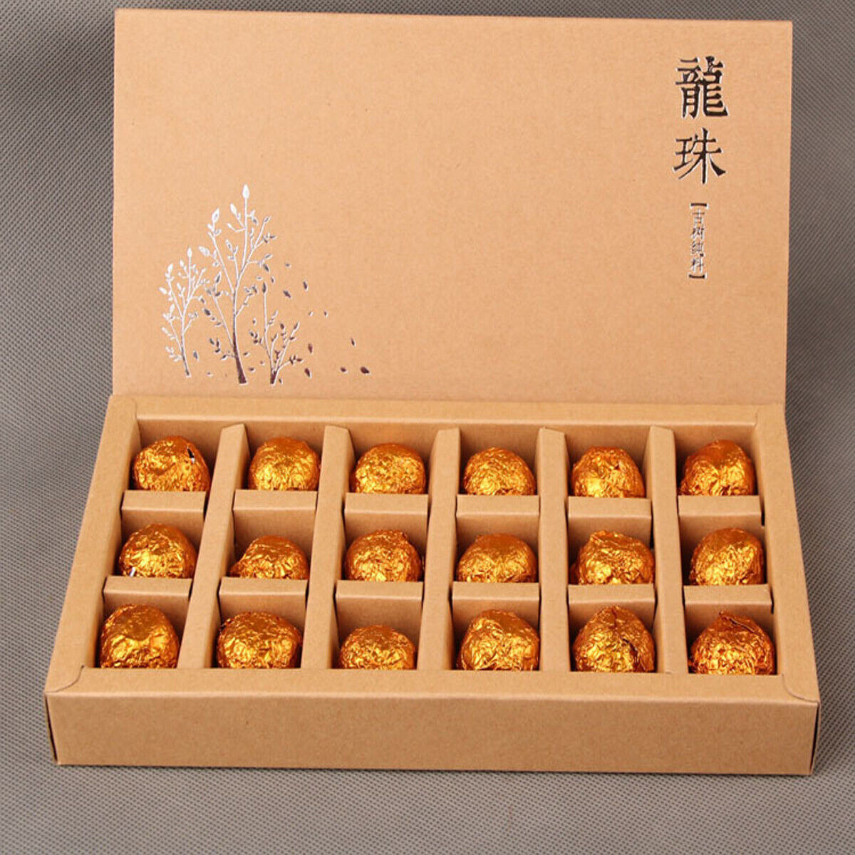 HelloYoung 220g Ripe Pu erh Tea Handmade Dragon Ball Old Tree Spring Palace Cooked Puer Tea