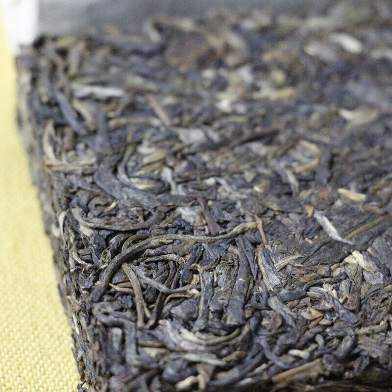 HelloYoung 250g Yunnan Pu'er Tea Menghai Ancient Brick Tea Bada Mountain Jiao Mu Aged Pu'er