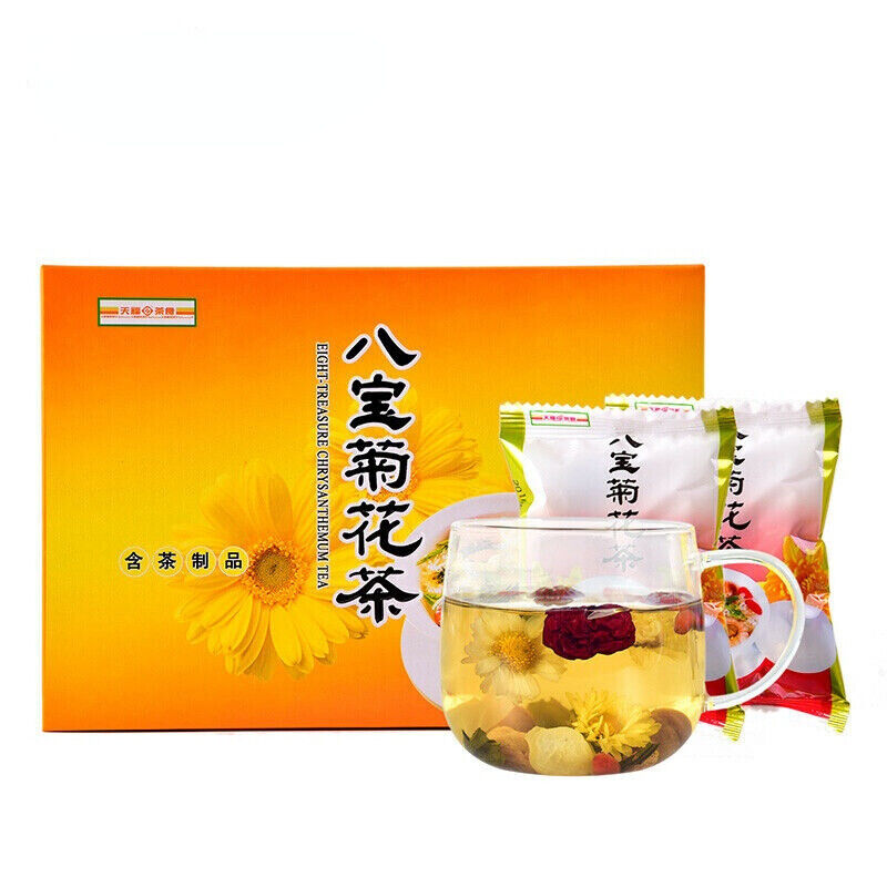 HelloYoung 200g Tianfumingcha Chrysanthemum Heanlty Herbal Tea天福茗茶 八宝菊花茶 枸杞银耳桂圆红枣茶 花草茶组合茶饮