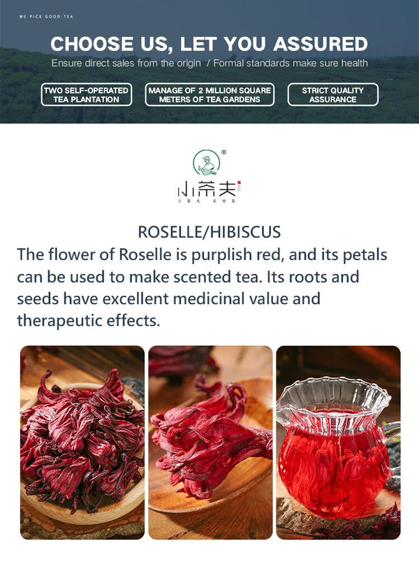 Pu'er Rose Jasmine Sugar Free Roselle Dragon Ball Loose Flower Tea Balls 20PCS