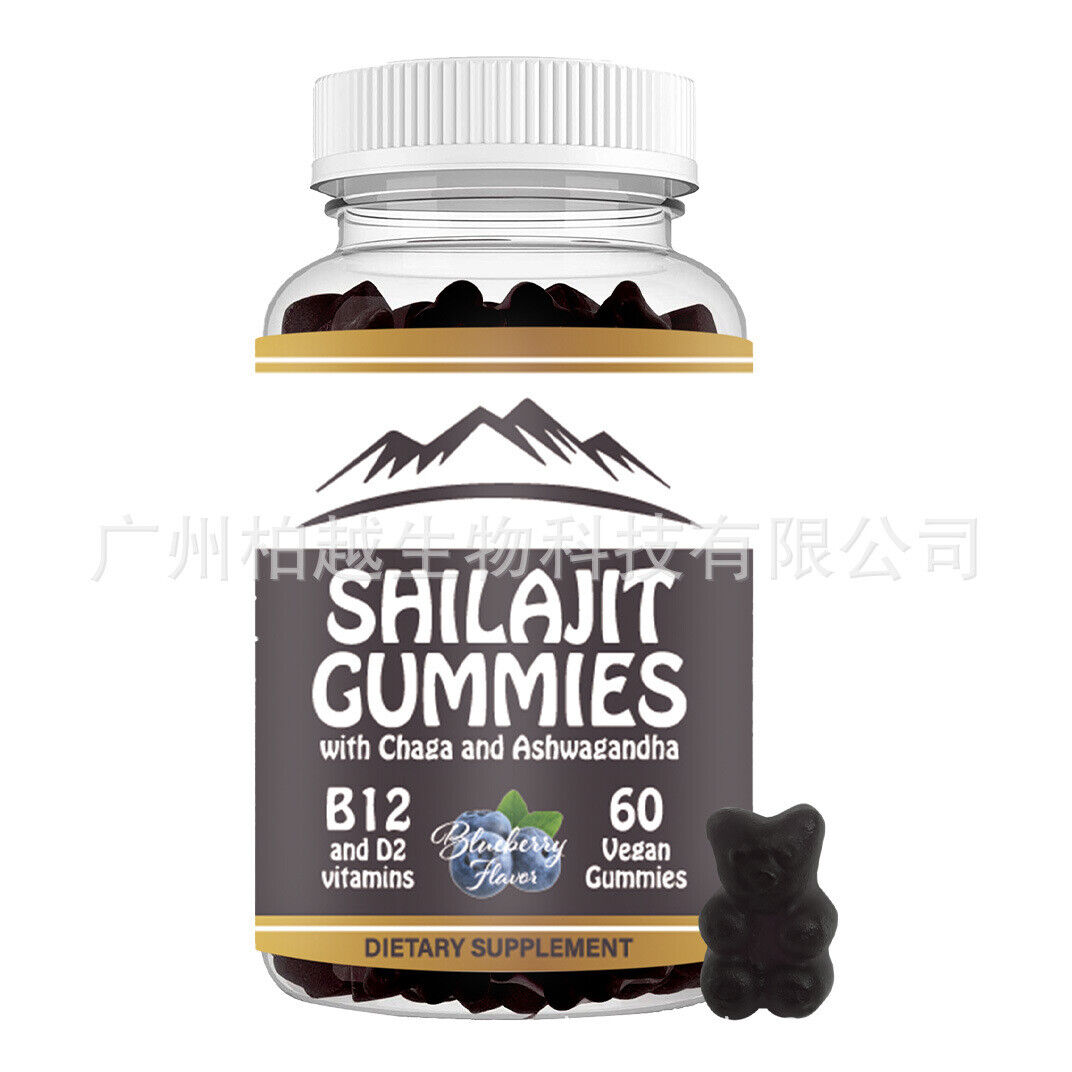 Fulvic Acid NonGMO 60 Gummies Pure Shilajit 1000mg Asphaltum Naturally Occurring