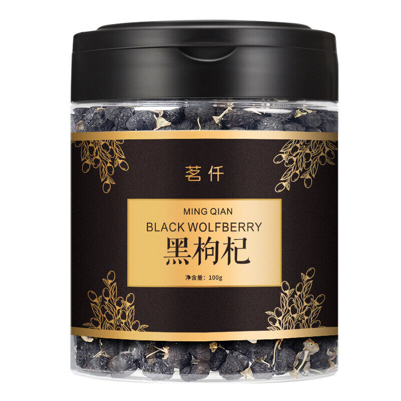 Natural Qinghai Black Wolfberry 100g Organic Black Goji Berry Health Herbal Tea