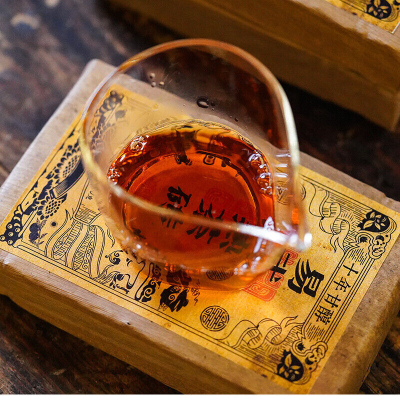 HelloYoung Yiwu Ripe Tea Brick 500g Yunnan Pu'er Tea Brick Healthy Drink
