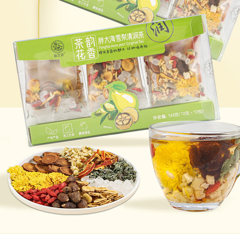 Luo Han Guo Pear Herbal Tea Bags Throat Soothing Moisturizing Sweet Drink Secondary image