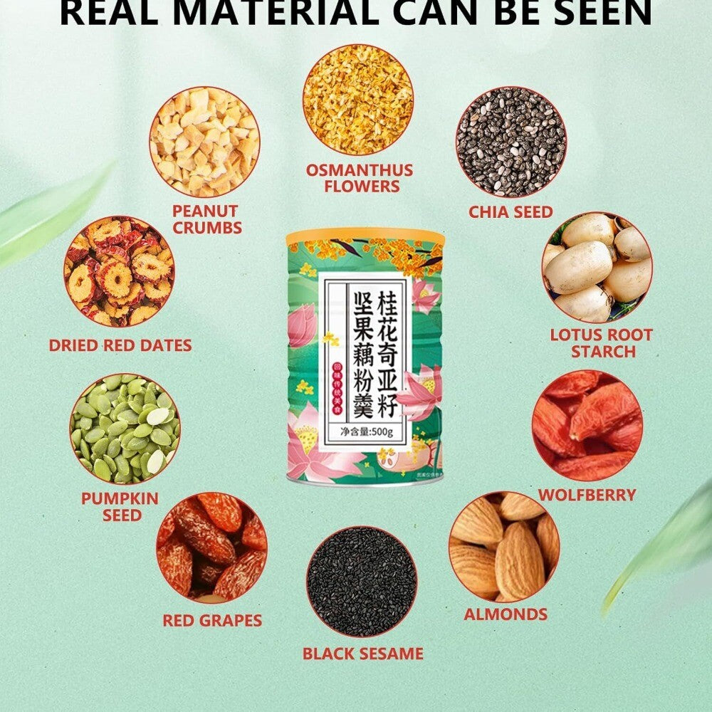 Asian Instant Lotus Root Powder Soup Mix 17.63 oz with Nuts and Dried Fruits Secondary image