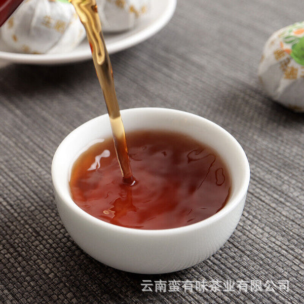 Yunnan Puerh Tea Leaves, Xinhui Xiaoqingkang Puerh Ripe Tea 500g Bulk