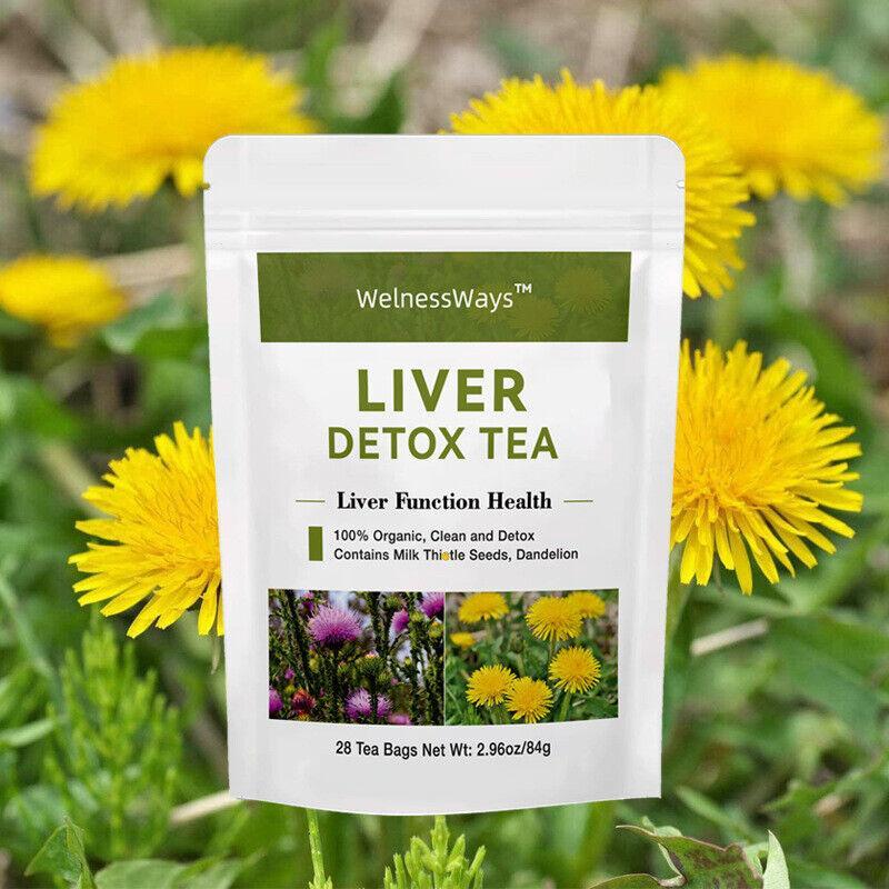 Liver Cleanse Detox & Repair 28 Tea Bags Liver Health Support Supplement Secondary image