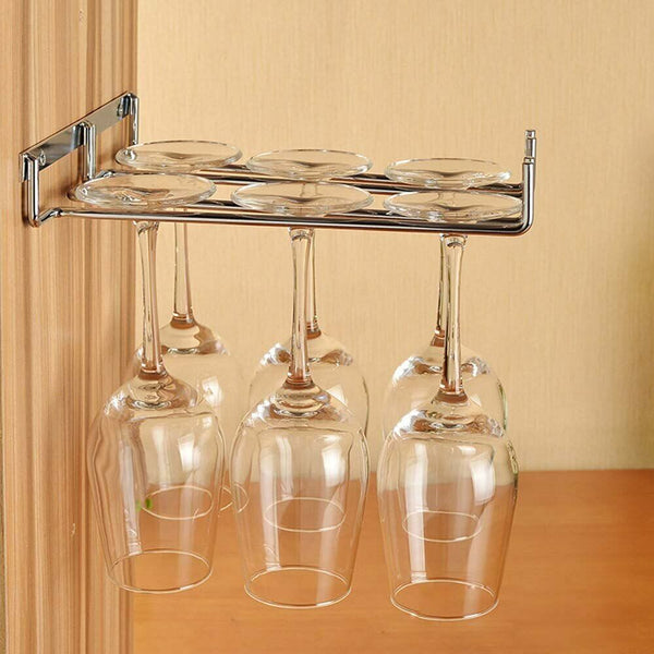 Wine Cup Rack Hanging Metal Wine Stemware Glass Bottle Goblet Inverted Holder