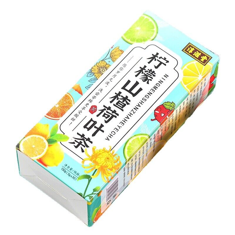 HelloYoung 150G lemon hawthorn lotus leaf tea 16 flavors of tea health non-fat flow tea