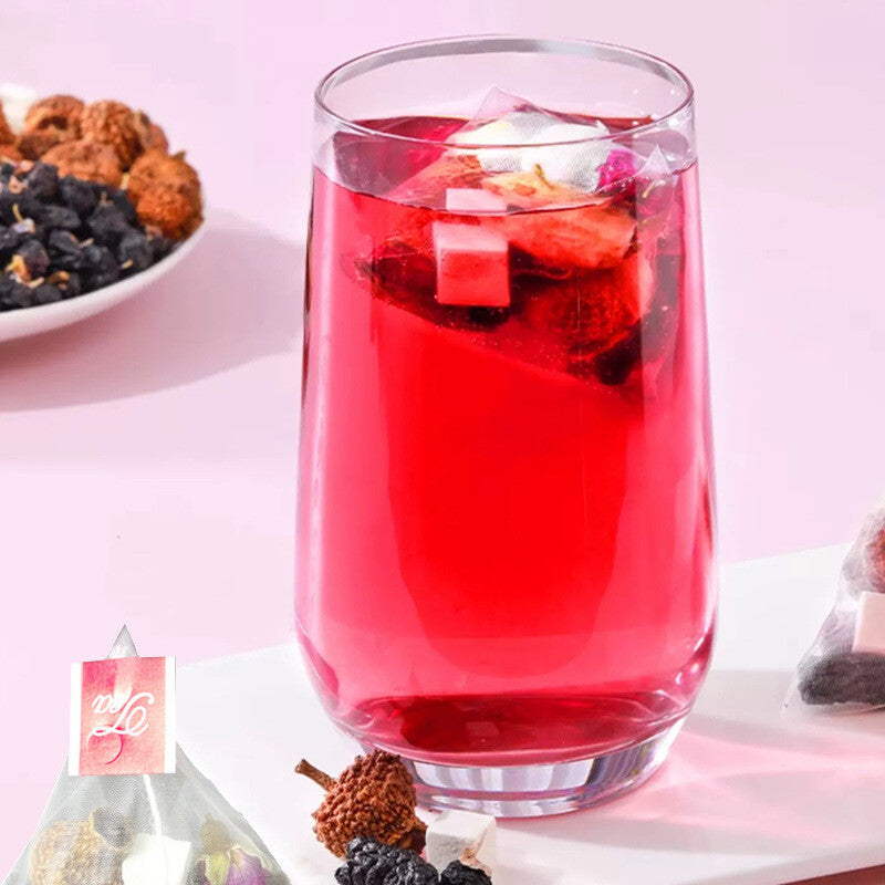 Prickly Pear, Mulberry, Rose, Poria, Black Goji Berry Tea Combo Herbal Bags Secondary image