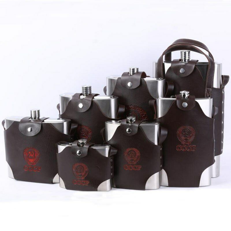 Alcohol Bottle Belt Case Stainless Steel Hip Flask Liquor Whisky Portable Pocket
