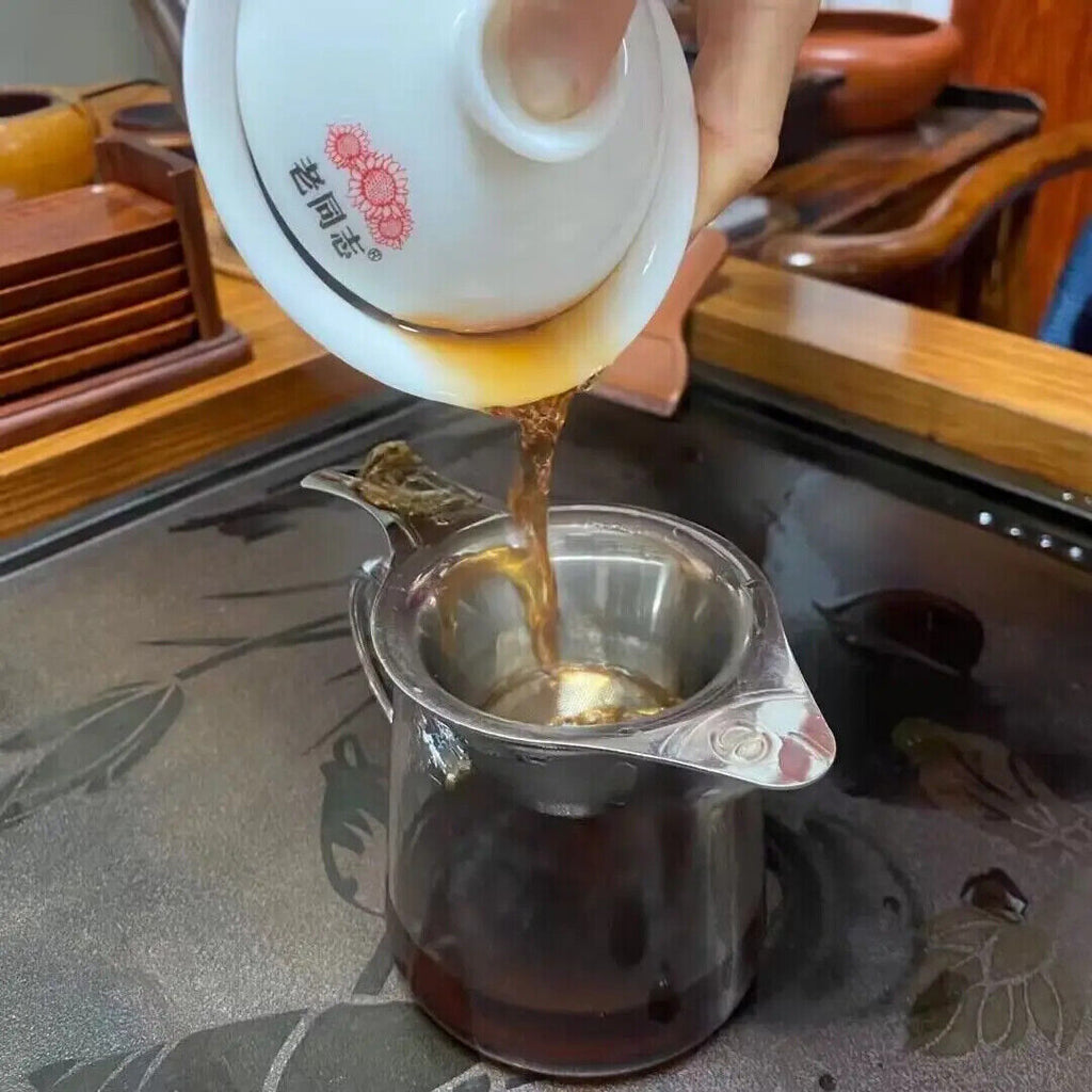 357g Good Quality Old Fermented Puer Tea Cake Ripe Shu Cha Puerh Tea