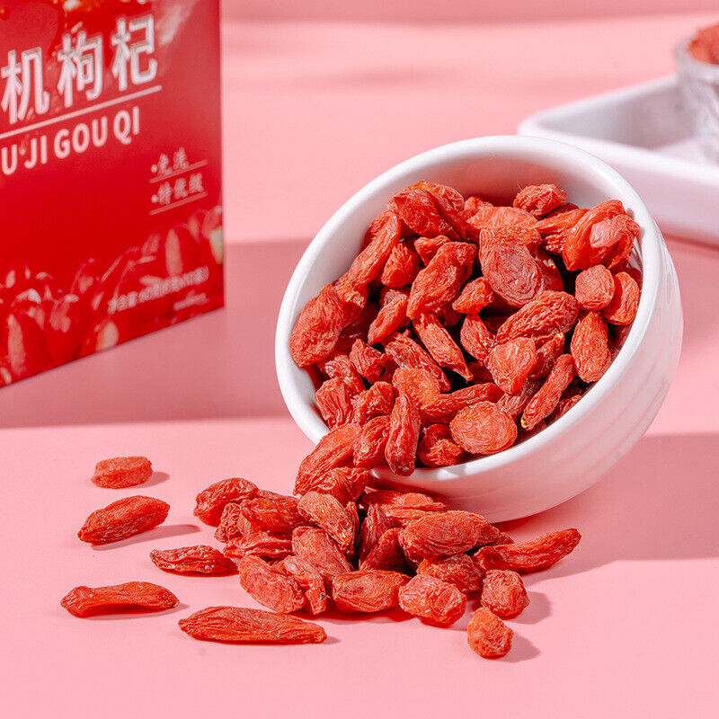 Organic Sulfite-Free Goji Berries 100g Top Grade Ningxia