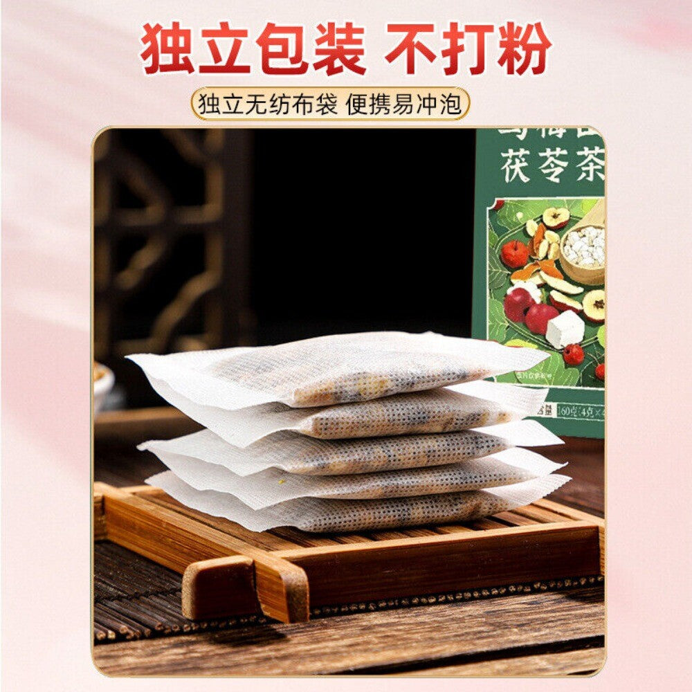 Plum Hawthorn Poria Herbal Tea Refreshing Mulberry Apple