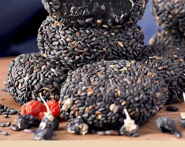 Sesame Coconut Flakes Glutinous Rice Cake Five Black Mochi Balls with