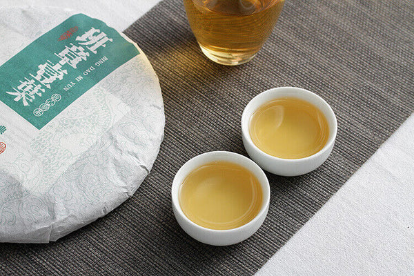 HelloYoung 357g Yunnan Pu'er Tea Banzhang One Leaf (5/1) Puer Raw Cake Seven Seeds Cake Tea