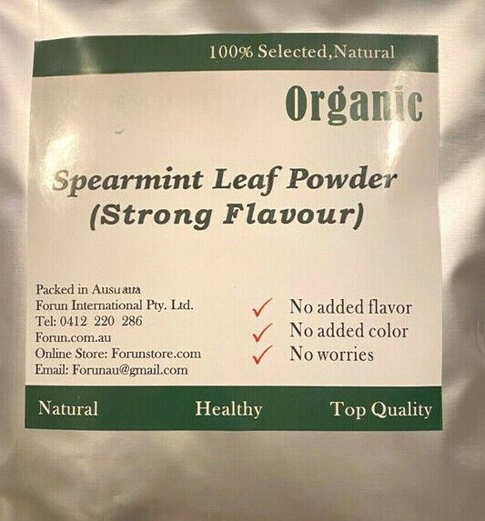 HELLOYOUNG Premium Spearmint Powder (Mint powder) -100% Pure, Strong Flavour Main image