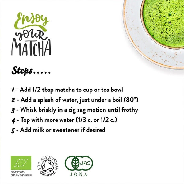 100% Organic Japanese Best Matcha Green Tea - Premium Ceremonial Grade Powder