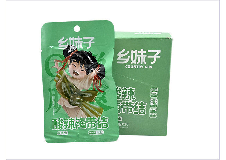 Spicy & Sour Seaweed Snacks Ready-to-Eat Seafood Treats 20g x 20 Packs