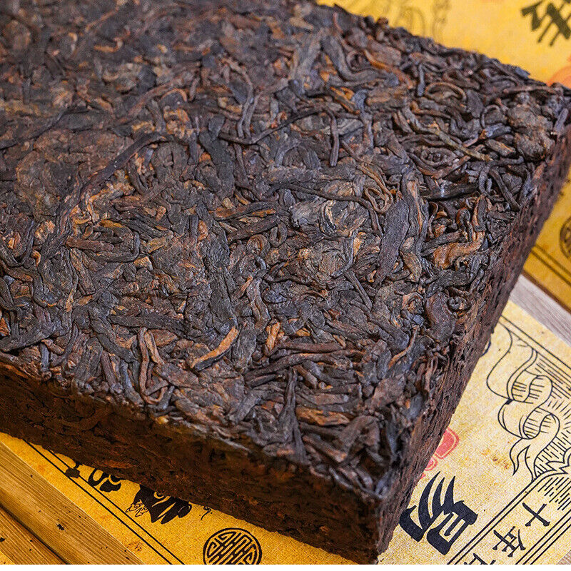 HelloYoung Yiwu Ripe Tea Brick 500g Yunnan Pu'er Tea Brick Healthy Drink