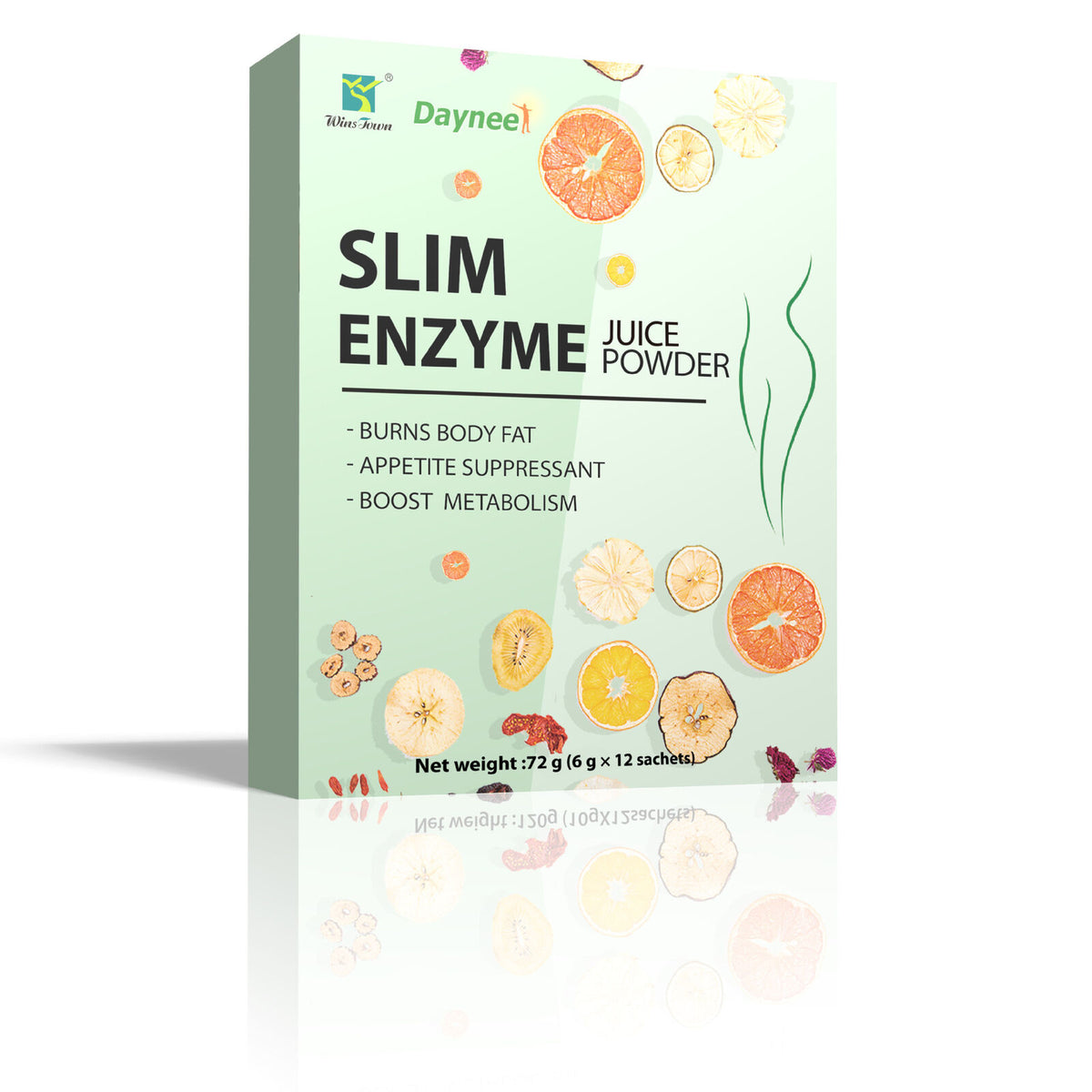 Slim Enzyme Juice Powder Fruit and Vegetable Senna Leaf 60 Tablets